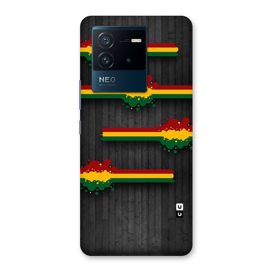 Tricolor Splash Design Back Case for Vivo iQOO Neo 6 5G