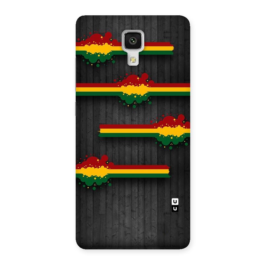 Tricolor Splash Design Back Case for Xiaomi Mi 4