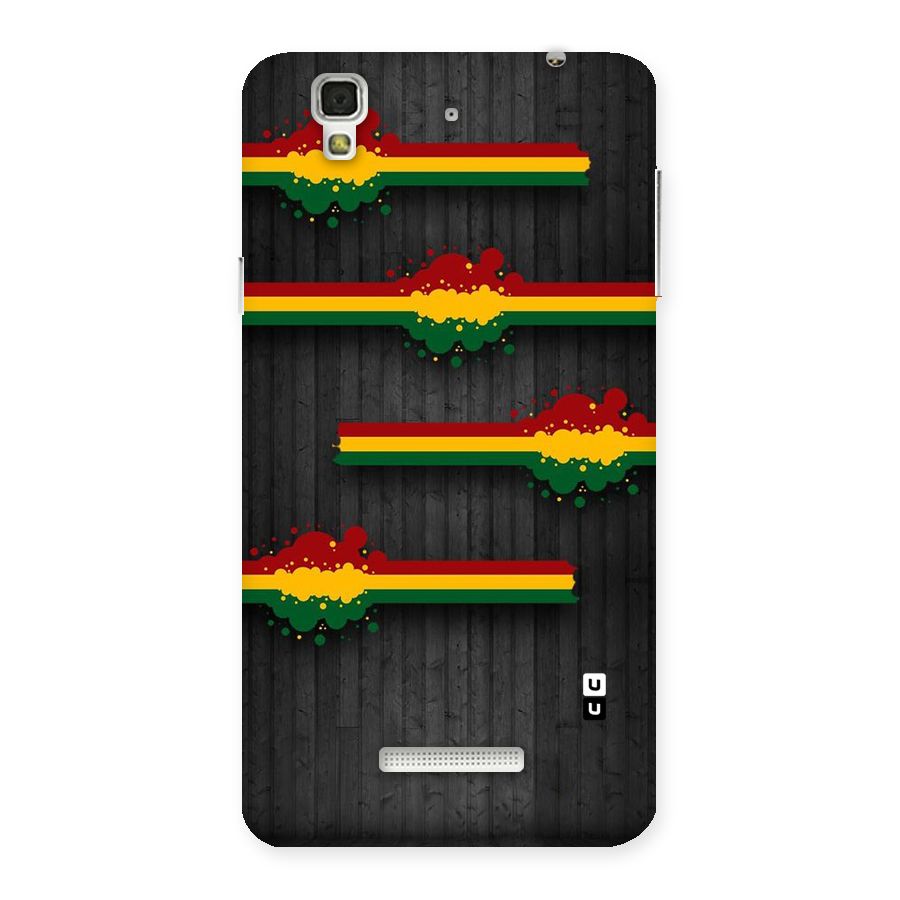 Tricolor Splash Design Back Case for YU Yureka Plus