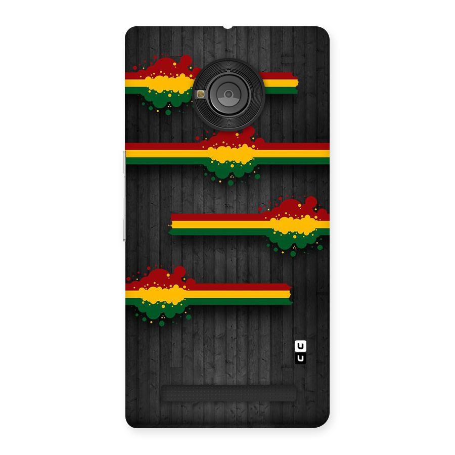 Tricolor Splash Design Back Case for Yu Yunique