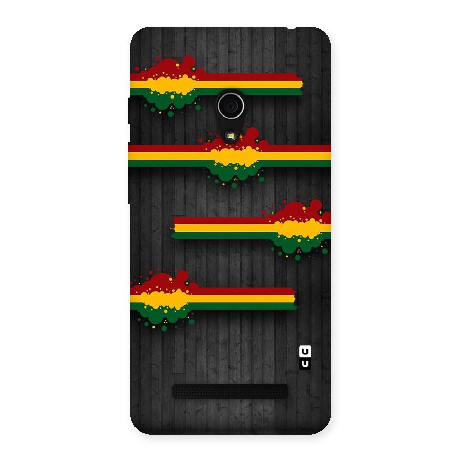 Tricolor Splash Design Back Case for Zenfone 5