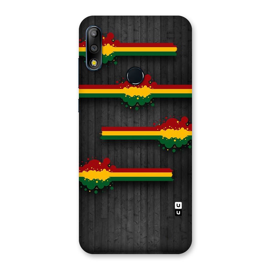 Tricolor Splash Design Back Case for Zenfone Max Pro M2