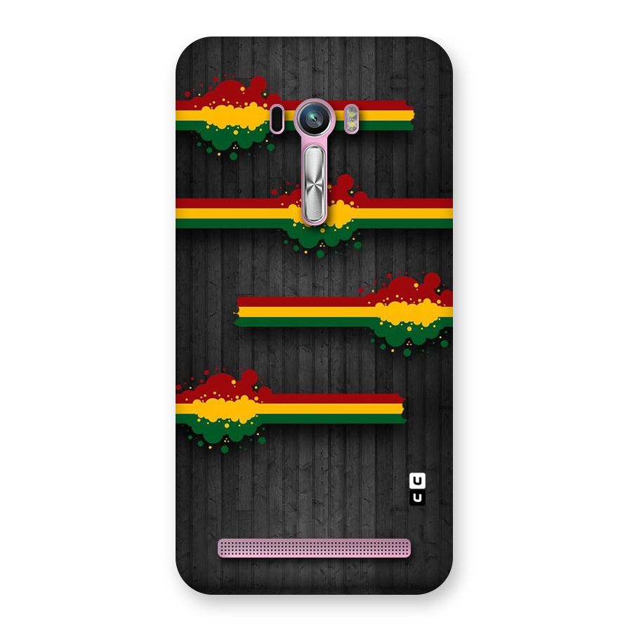 Tricolor Splash Design Back Case for Zenfone Selfie