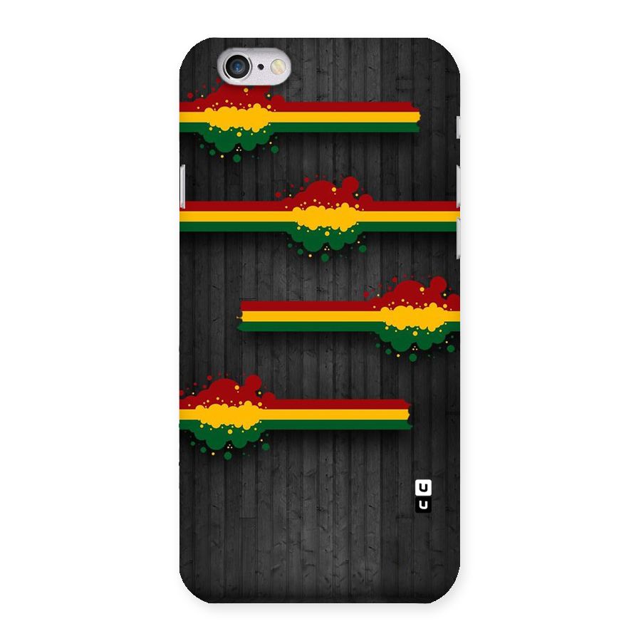 Tricolor Splash Design Back Case for iPhone 6 6S