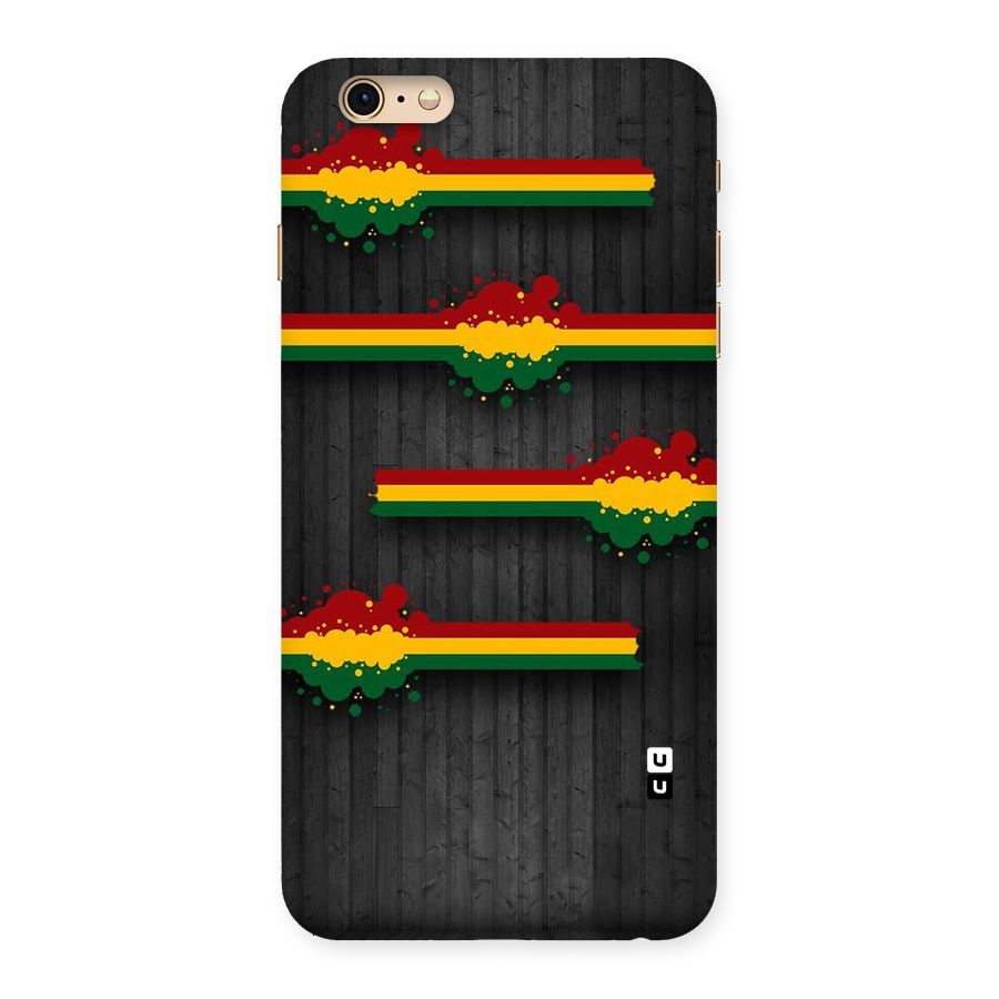 Tricolor Splash Design Back Case for iPhone 6 Plus 6S Plus