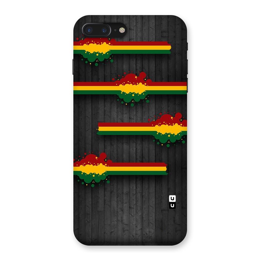 Tricolor Splash Design Back Case for iPhone 7 Plus