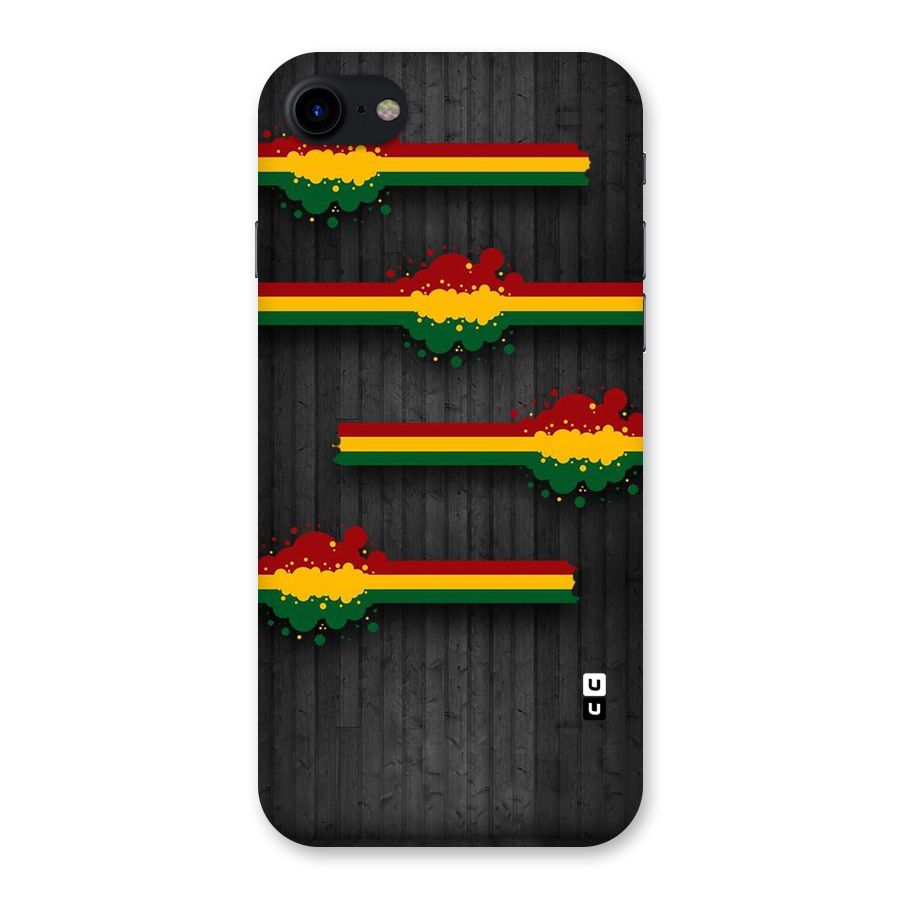 Tricolor Splash Design Back Case for iPhone SE 2020