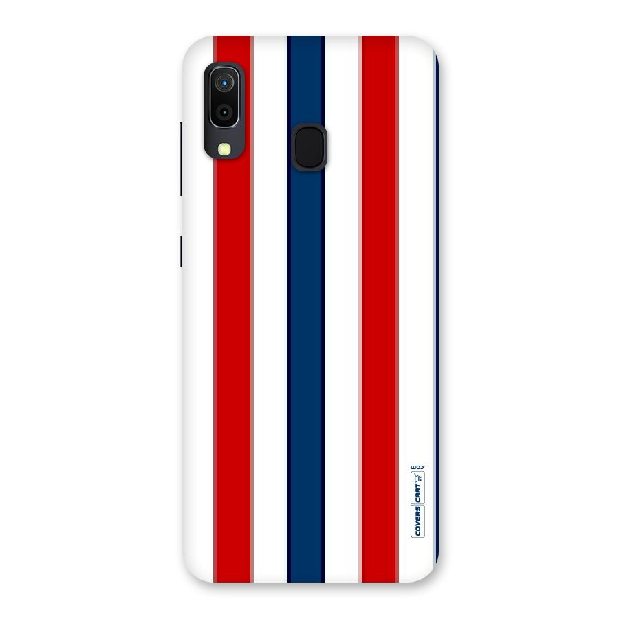 Tricolor Stripes Back Case for Galaxy A20