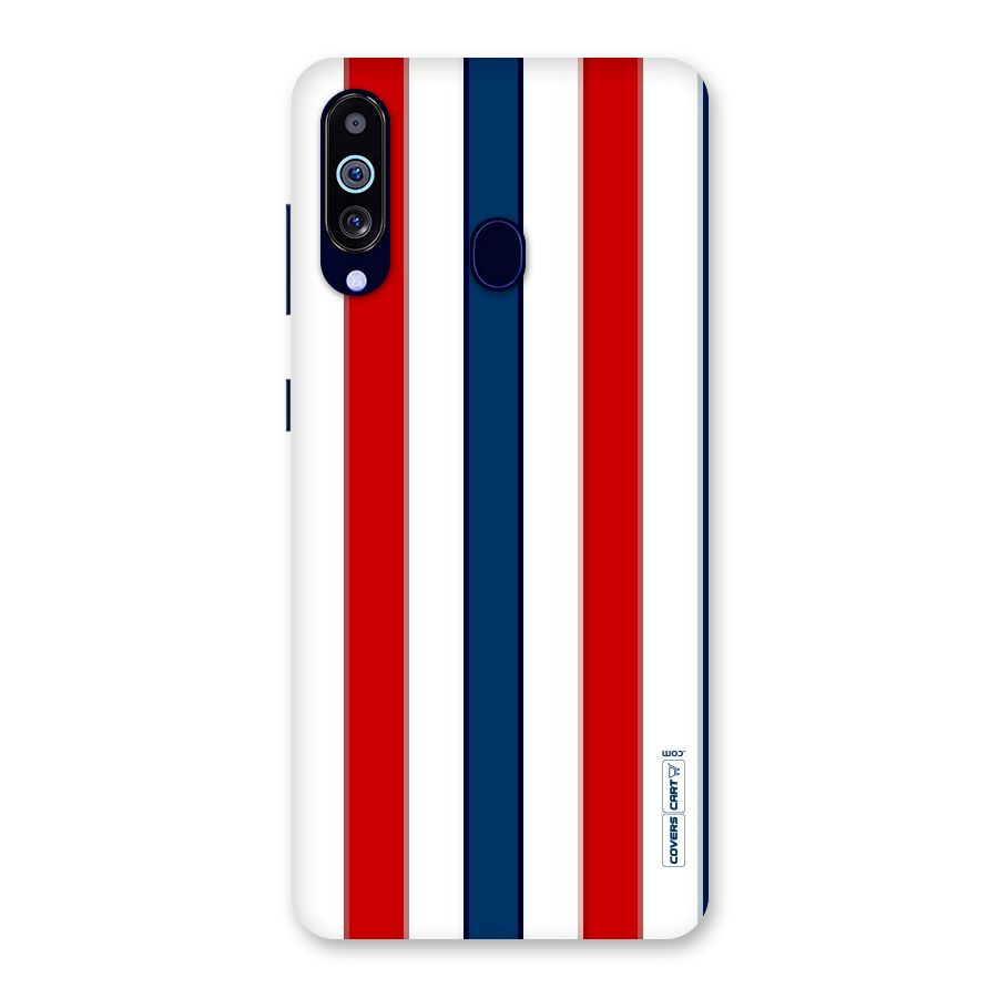 Tricolor Stripes Back Case for Galaxy A60
