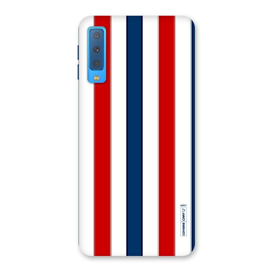 Tricolor Stripes Back Case for Galaxy A7 (2018)