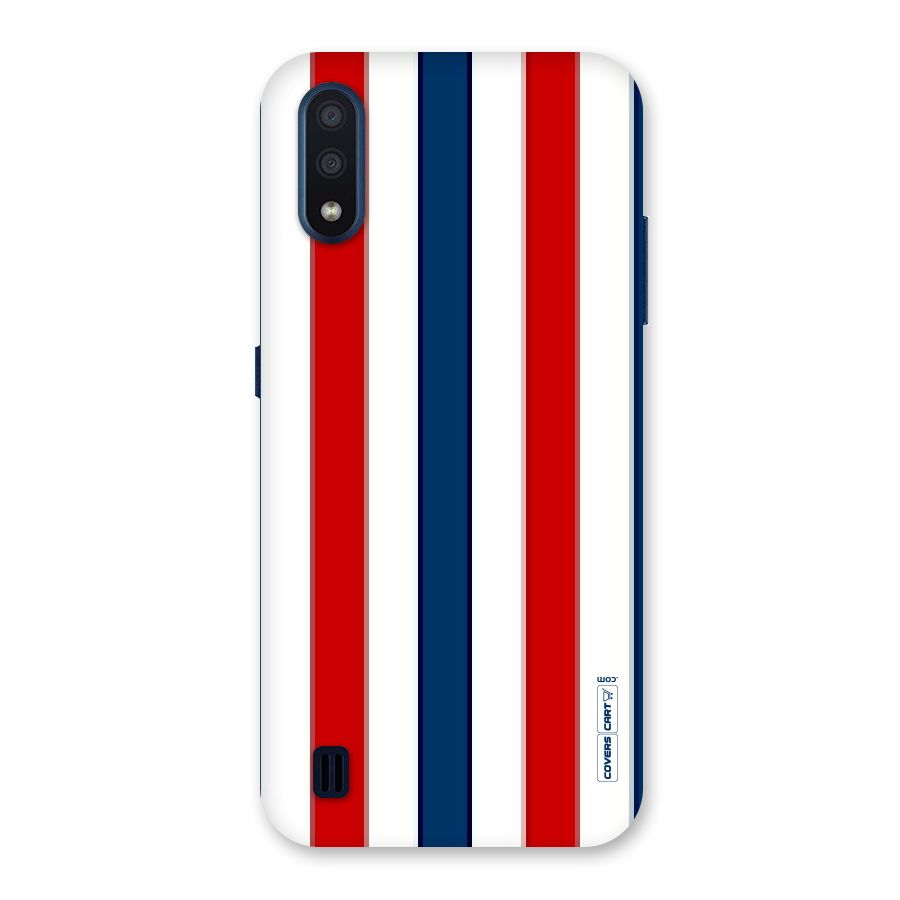 Tricolor Stripes Back Case for Galaxy M01