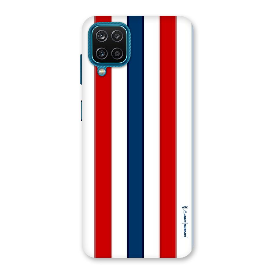 Tricolor Stripes Back Case for Galaxy M12