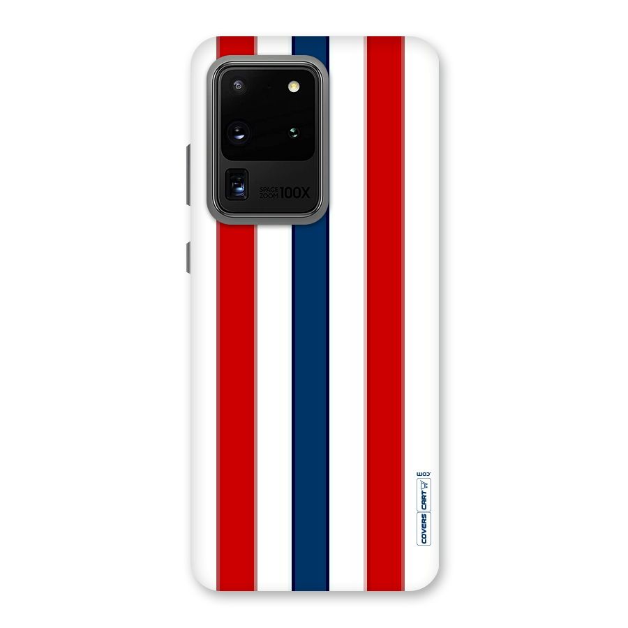 Tricolor Stripes Back Case for Galaxy S20 Ultra