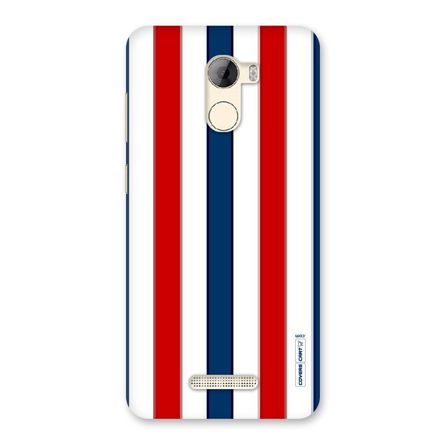 Tricolor Stripes Back Case for Gionee A1 LIte