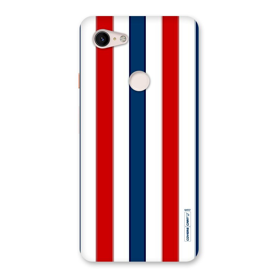 Tricolor Stripes Back Case for Google Pixel 3 XL