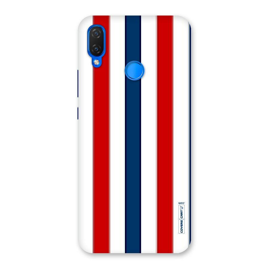Tricolor Stripes Back Case for Huawei P Smart+