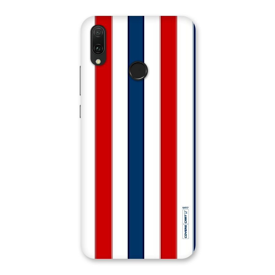Tricolor Stripes Back Case for Huawei Y9 (2019)