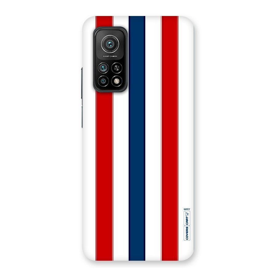 Tricolor Stripes Back Case for Mi 10T 5G