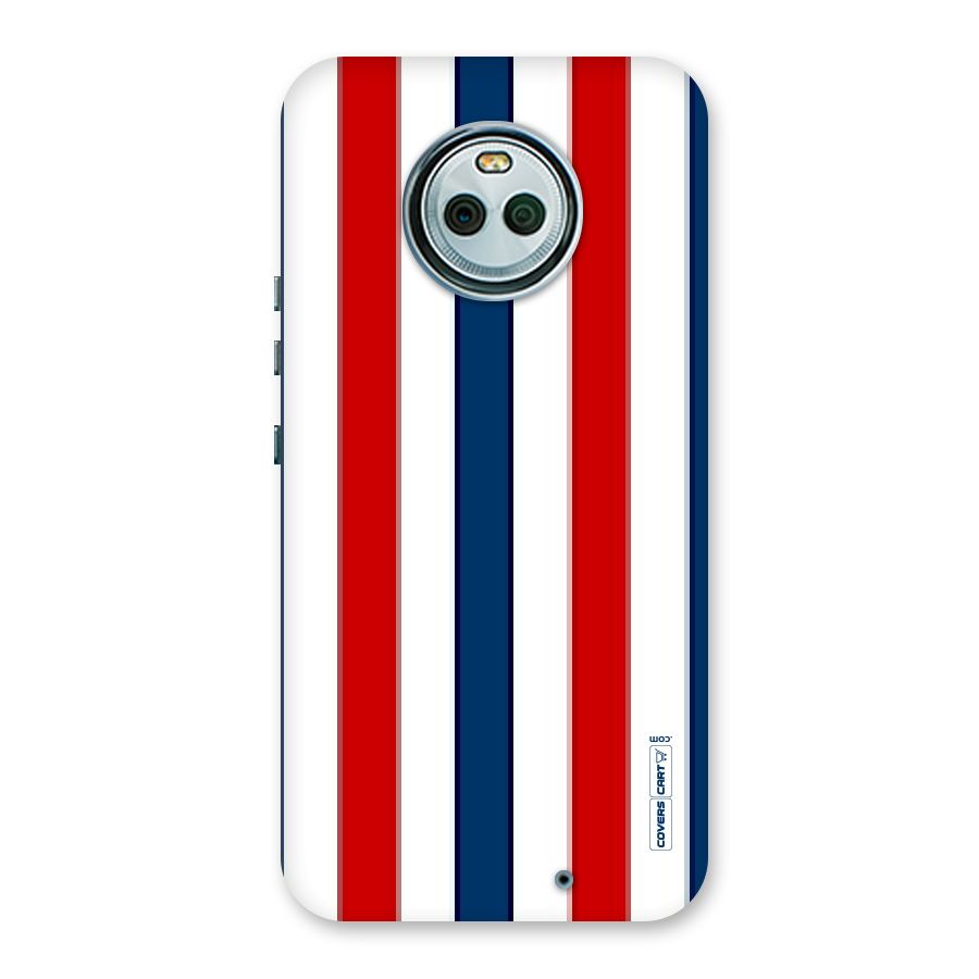 Tricolor Stripes Back Case for Moto X4