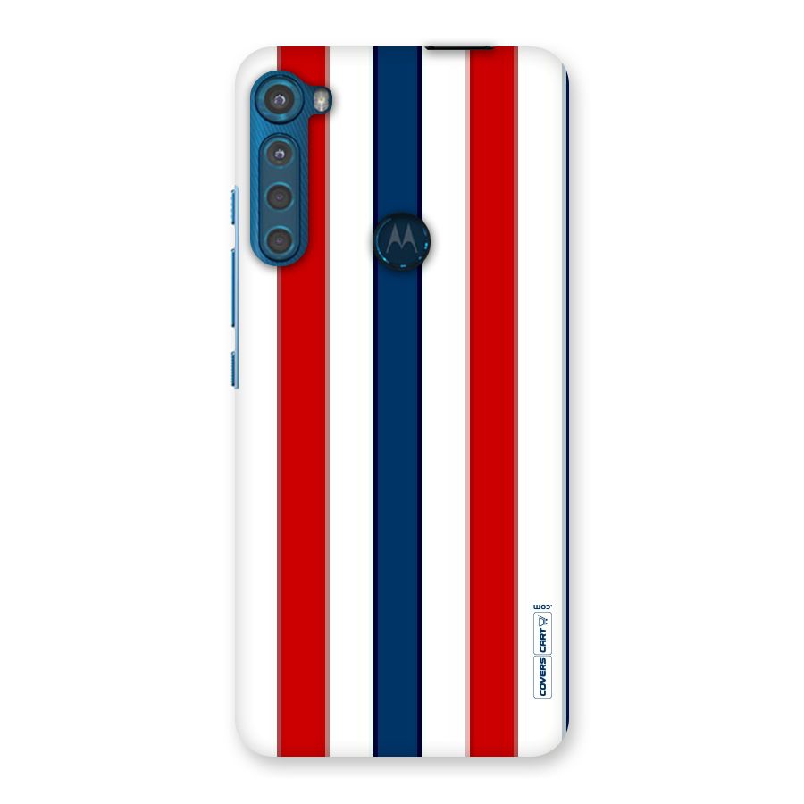 Tricolor Stripes Back Case for Motorola One Fusion Plus