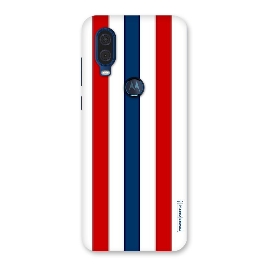 Tricolor Stripes Back Case for Motorola One Vision