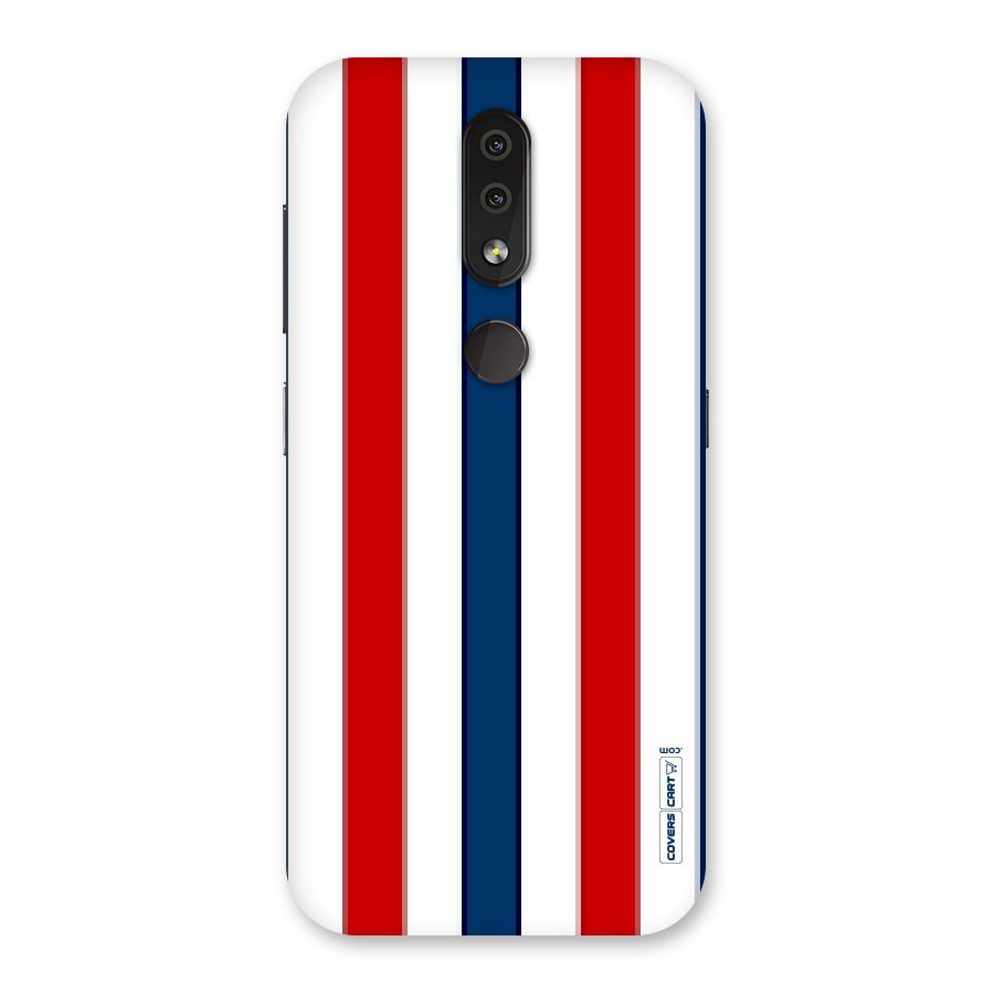 Tricolor Stripes Back Case for Nokia 4.2