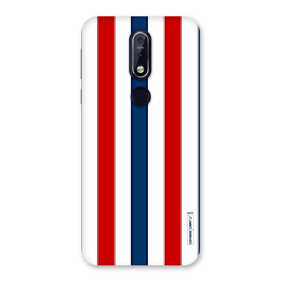 Tricolor Stripes Back Case for Nokia 7.1