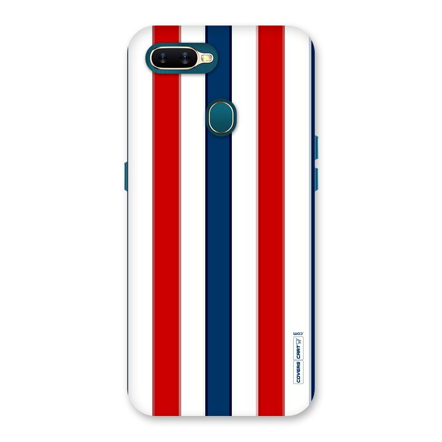Tricolor Stripes Back Case for Oppo A11k