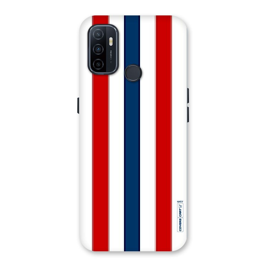 Tricolor Stripes Back Case for Oppo A32