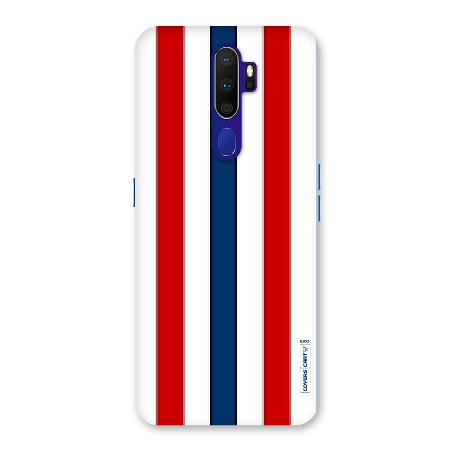 Tricolor Stripes Back Case for Oppo A9 (2020)