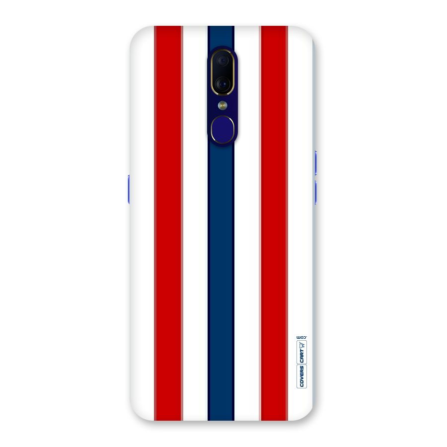 Tricolor Stripes Back Case for Oppo F11