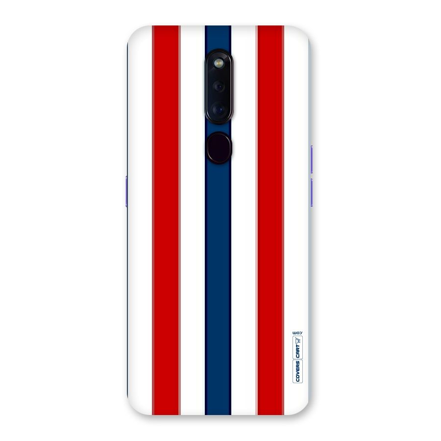 Tricolor Stripes Back Case for Oppo F11 Pro