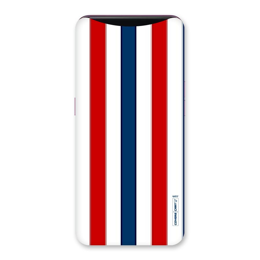 Tricolor Stripes Back Case for Oppo Find X