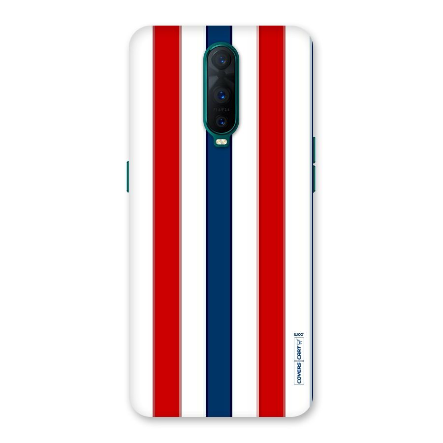 Tricolor Stripes Back Case for Oppo R17 Pro