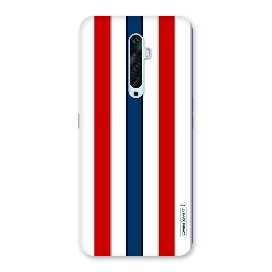 Tricolor Stripes Back Case for Oppo Reno2 F