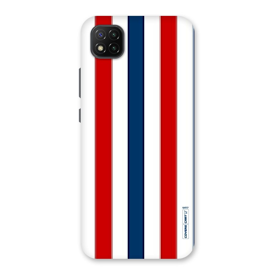 Tricolor Stripes Back Case for Poco C3