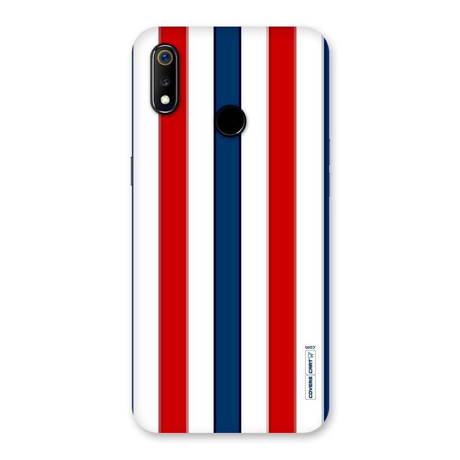 Tricolor Stripes Back Case for Realme 3