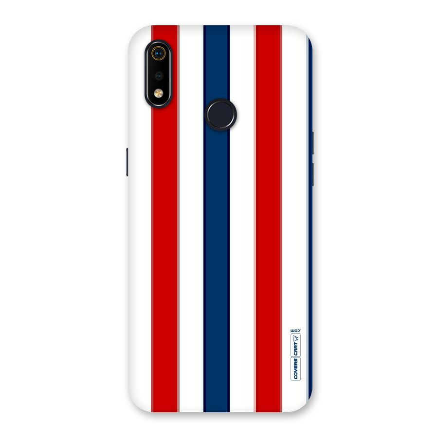 Tricolor Stripes Back Case for Realme 3i