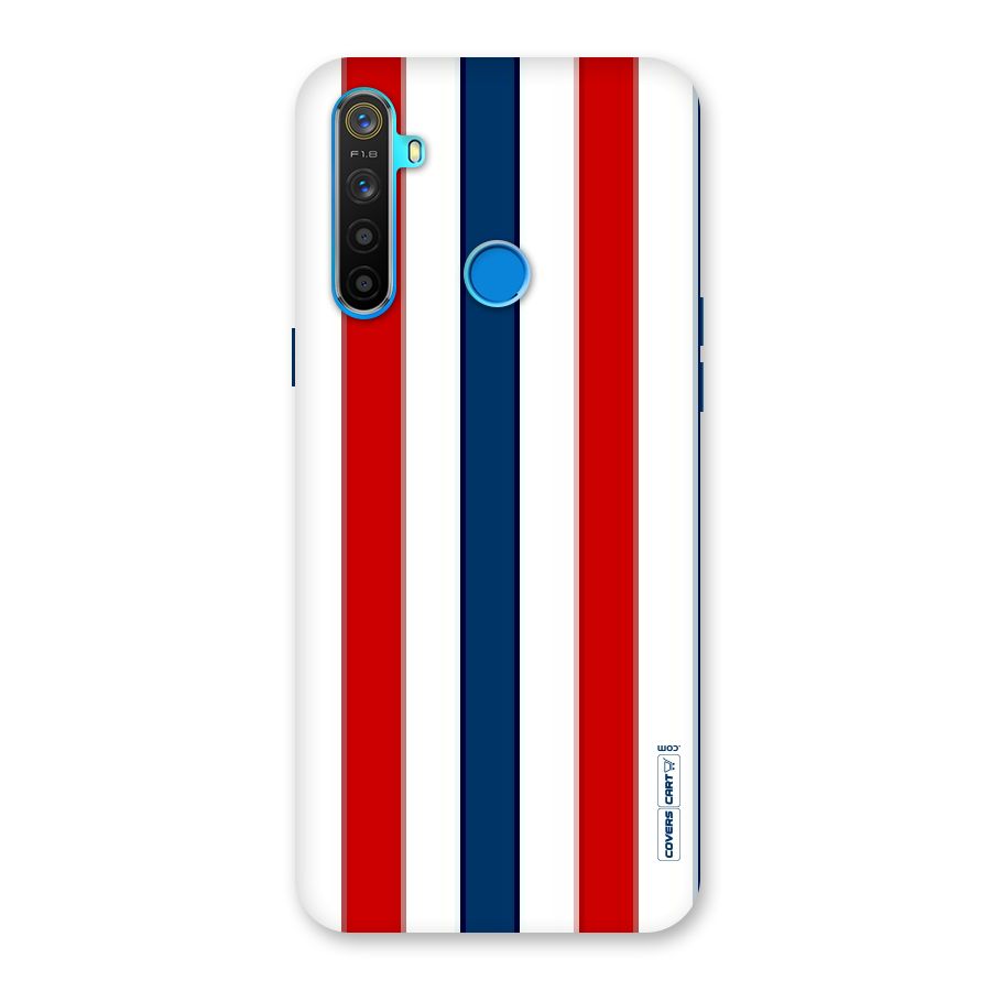 Tricolor Stripes Back Case for Realme 5s