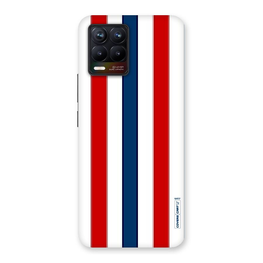 Tricolor Stripes Back Case for Realme 8