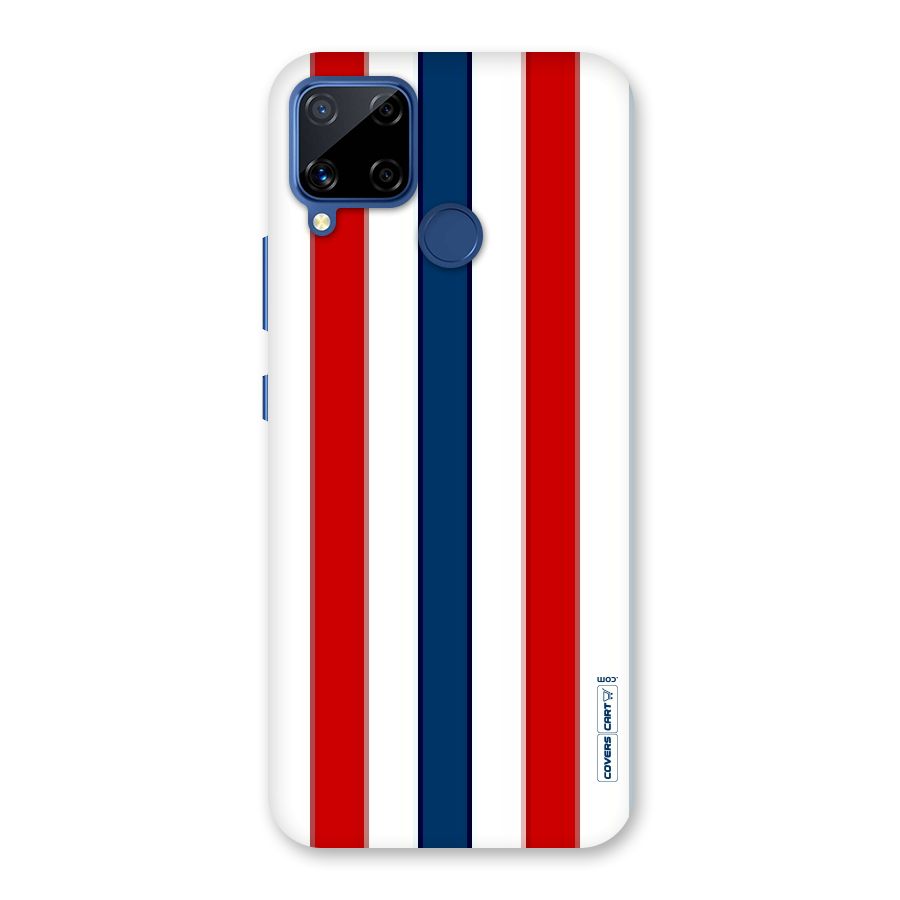 Tricolor Stripes Back Case for Realme C12