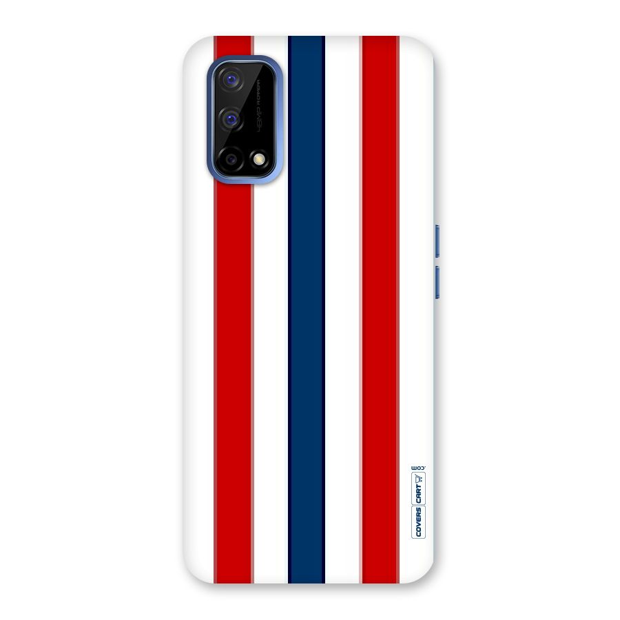 Tricolor Stripes Back Case for Realme Narzo 30 Pro