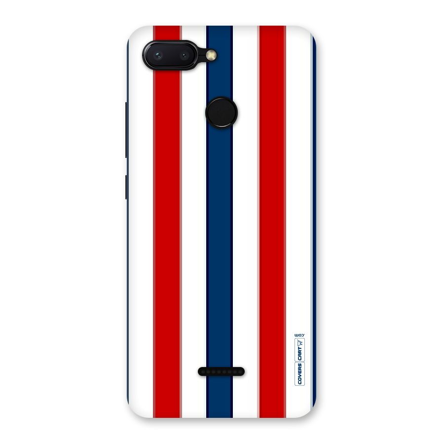 Tricolor Stripes Back Case for Redmi 6