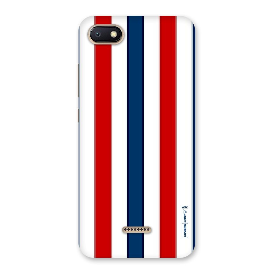 Tricolor Stripes Back Case for Redmi 6A