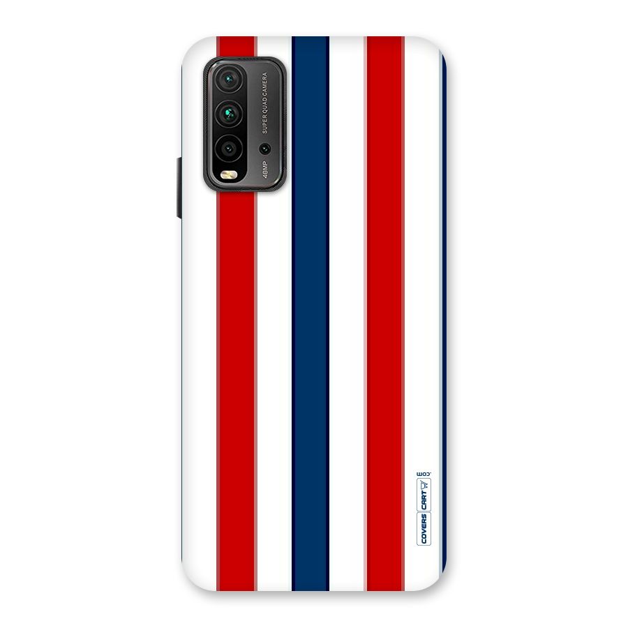 Tricolor Stripes Back Case for Redmi 9 Power