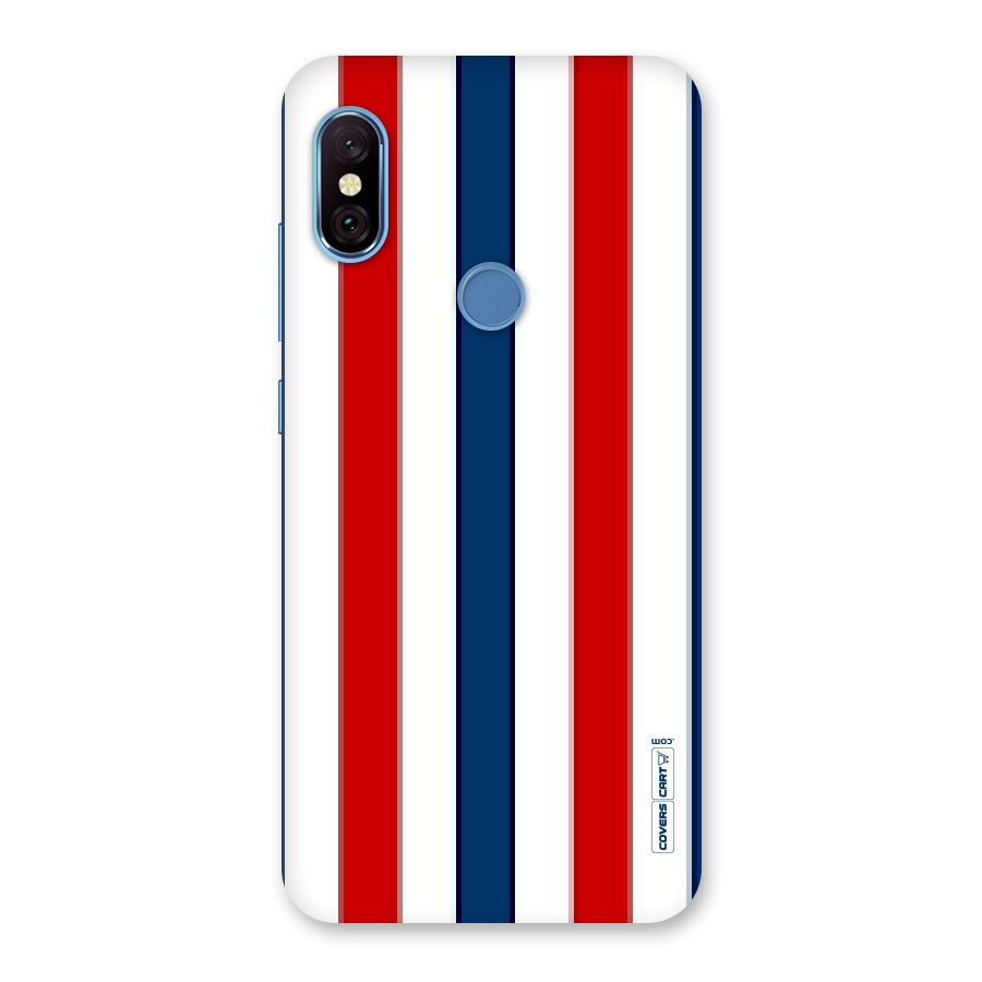 Tricolor Stripes Back Case for Redmi Note 6 Pro
