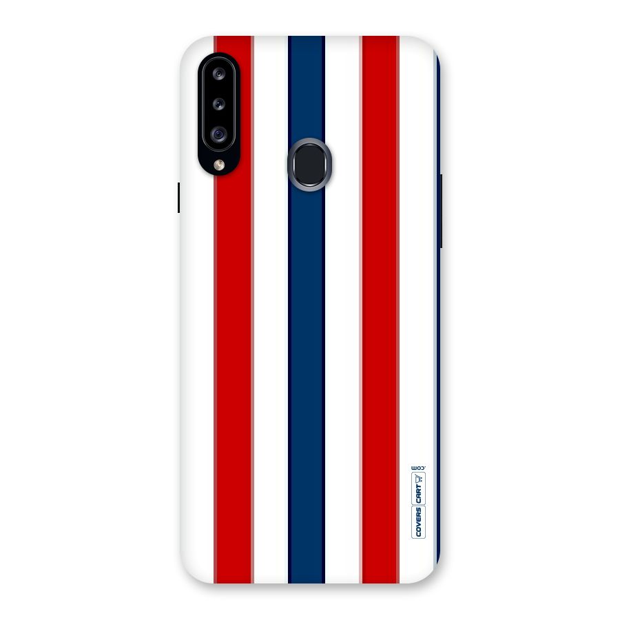 Tricolor Stripes Back Case for Samsung Galaxy A20s
