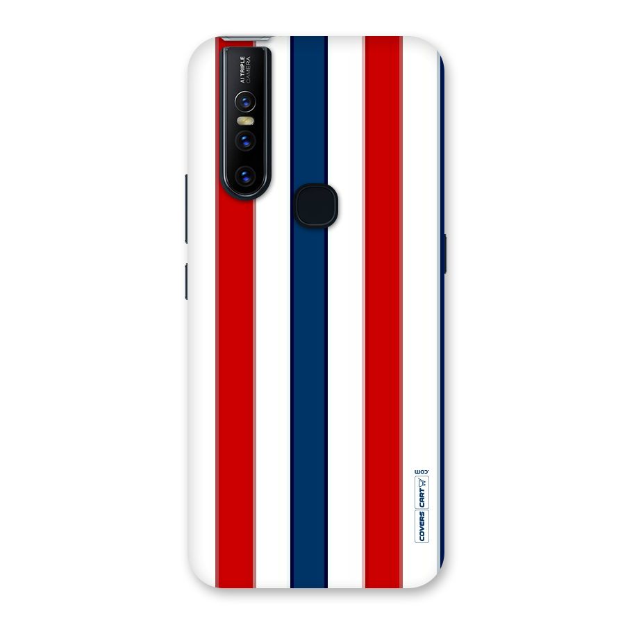 Tricolor Stripes Back Case for Vivo V15