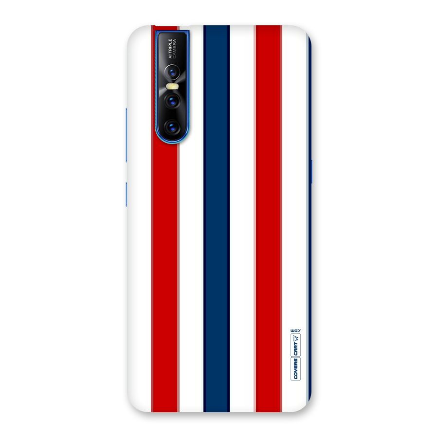 Tricolor Stripes Back Case for Vivo V15 Pro