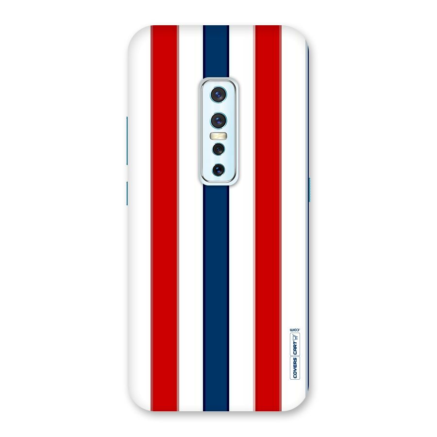 Tricolor Stripes Back Case for Vivo V17 Pro